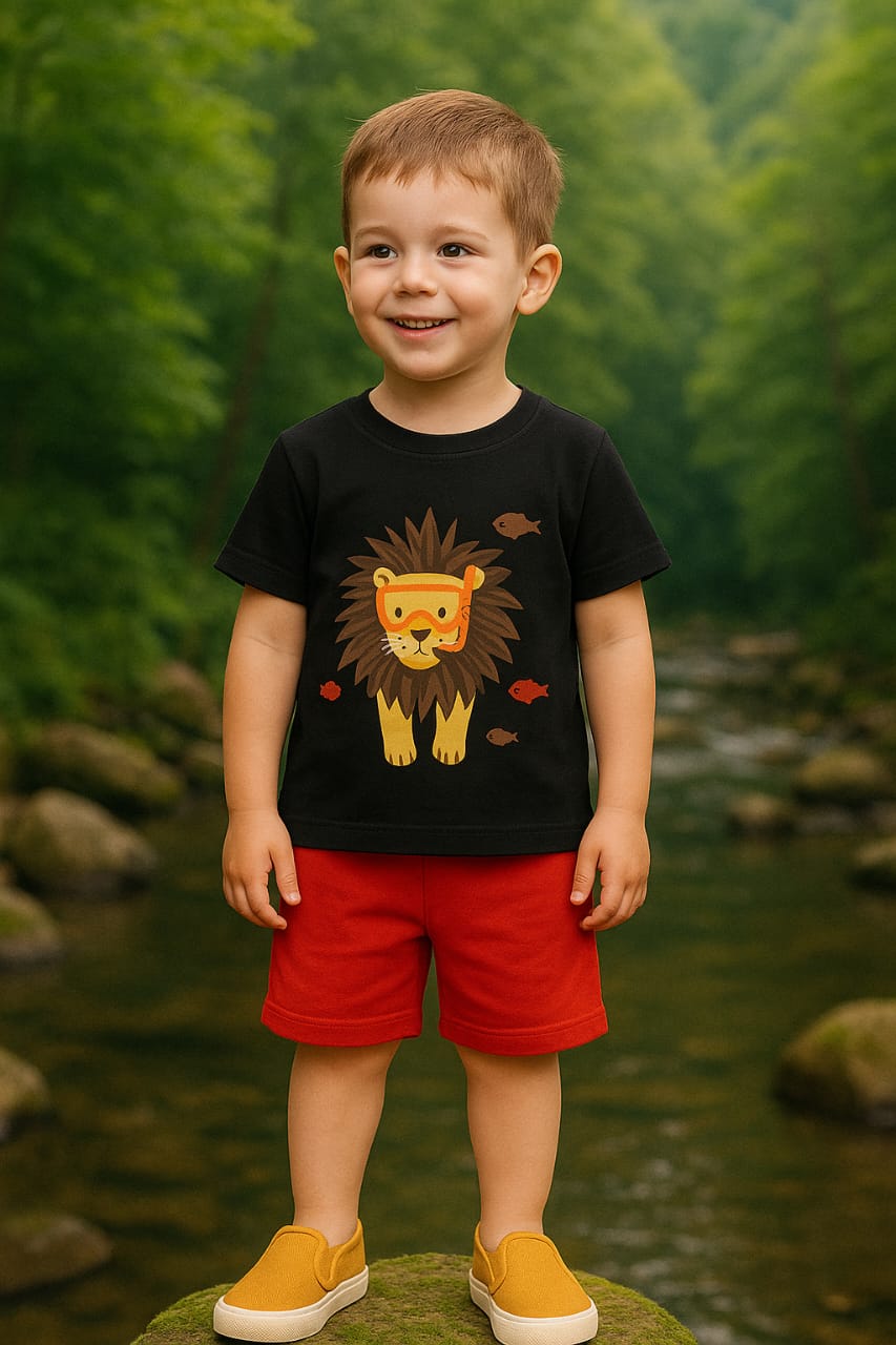 Sea lion navy nicker suit- Boys