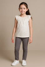 Moon & Star White T-Shirt Girls