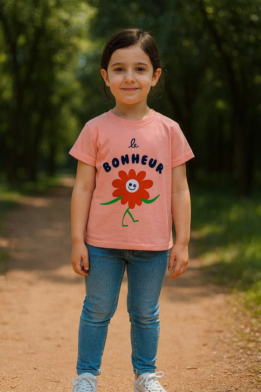 Bonheur Peach T-Shirt Girls (17N, 58N)