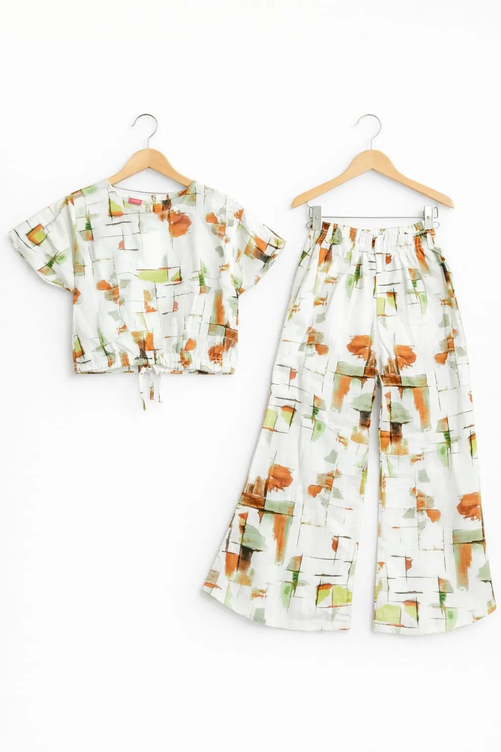 Multiple colors print Cream Skate Fish- Girls