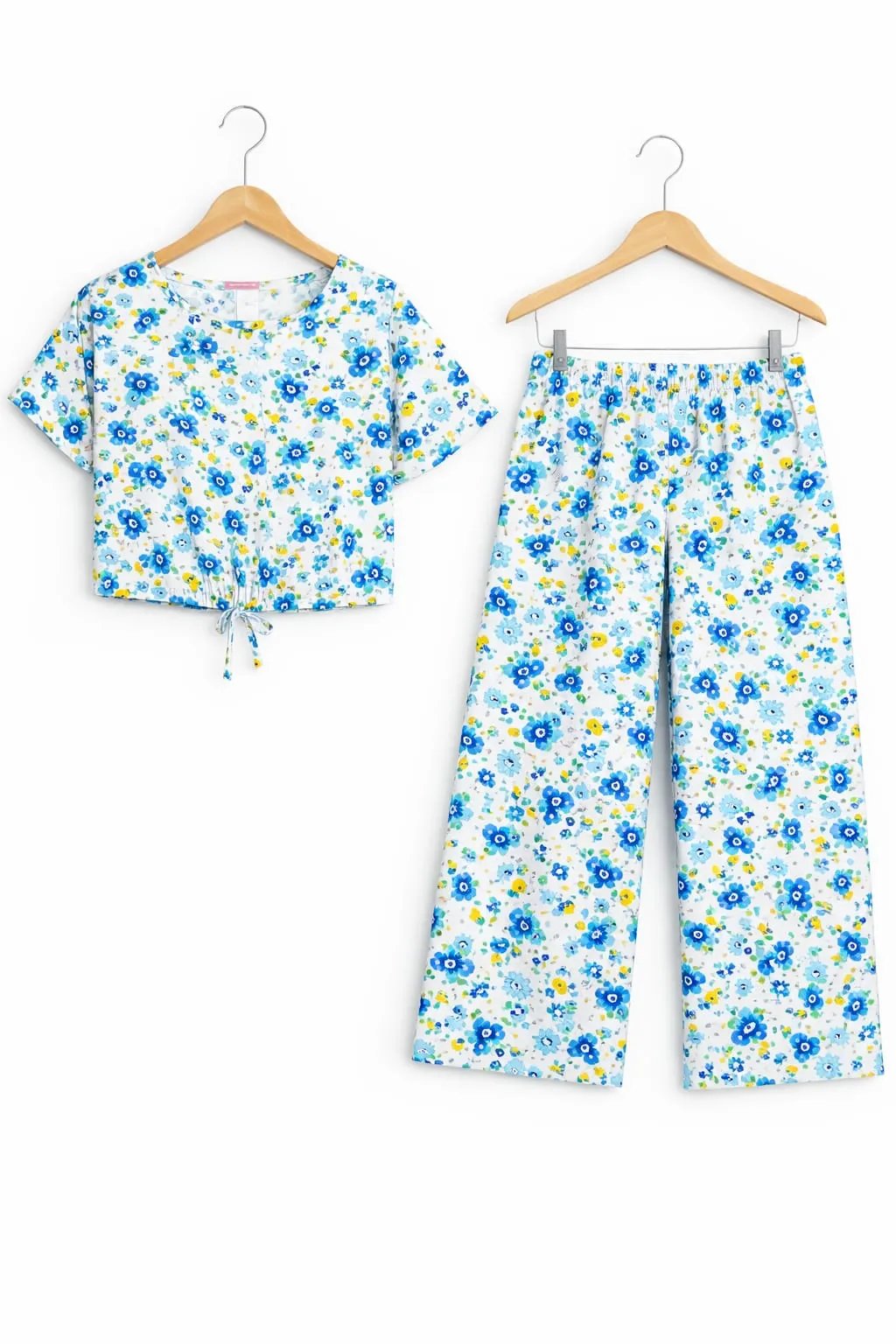 Sky Floral White Skate Fish- Girls