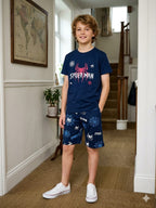 Superman navy nicker suit- Boys