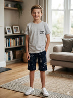Star print Gray Nicker Suit- Boys