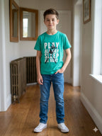 Player Print C-green T-Shirt -Boys